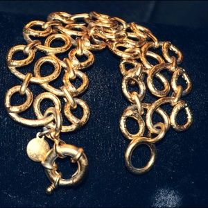 Vintage J Crew Gold Tone Link Bracelet